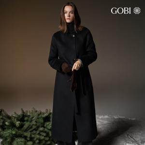 [상시가 229만원] 고비(GOBI) 캐시미어 100 퍼널넥 롱코트