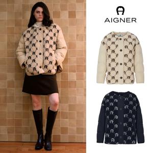 아이그너 26FW 플리스 심볼 패딩 점퍼