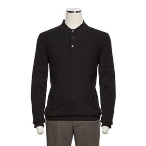 [레노마 캐주얼] F/W 블랙 양모 캐시미어 혼방 블랜디드 카라니트 RRHMKT72A RRHMKT72A