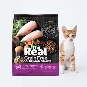 [하림펫푸드] 더리얼 캣 그레인프리 크런치 닭고기 키튼 1.6kg