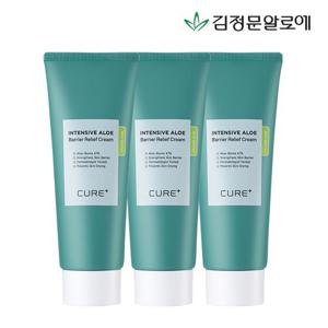 [김정문알로에] 큐어 베리어 릴리프 크림 100ml 3개