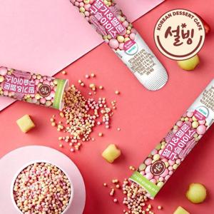 설빙 구슬아이스 70ml 딸기멜론 x12입