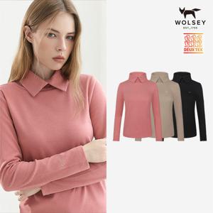 [WOLSEY] 26FW 울시 여성 듀스텍스 카라 티셔츠 3종