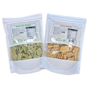 [산정마을] 메밀 본연의 고소한 흑메밀칩 200g+여주 흑메밀칩200g