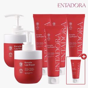 [엔타도라] 헤어클리닉 케라틴 LPP 단백질 트리트먼트 300ml 2개 + 150ml 4개 + 80ml 1개