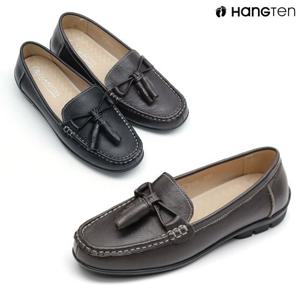 행텐 HT-829 여성용 가죽 리본 테슬 로퍼 가벼운 데일리슈즈 효도화