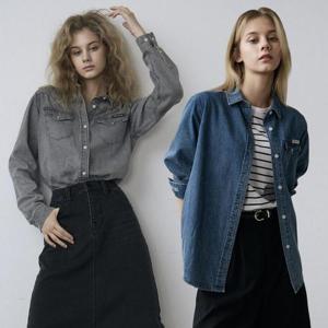 [트루릴리전] 25FW 여성 가을 프린트 데님셔츠 2종세트