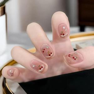 [홀리지]치카이 체리 캣아이 자석 글리터 수제 네일팁 (10pcs)