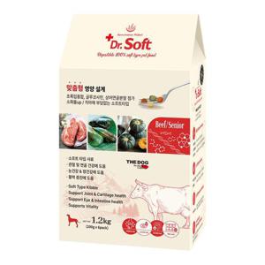 더독 닥터소프트 활력부스터 비프 노령견용 1.2KG