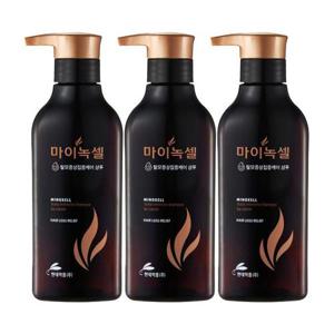 현대약품 마이녹셀 스칼프 인텐시브 탈모샴푸 400ml 3개