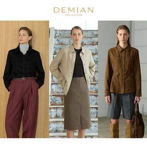 [데미안(DEMIAN)] 26FW FAUX 스웨이드 텍스처 럭스 셔켓 3종