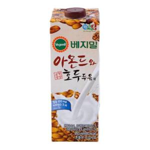 [가공식품] 베지밀 흰콩 아몬드 두유 950 950ml, 12개