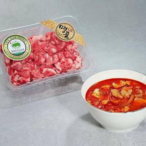 보성 녹돈 찌개용 고기 400g 한돈 돼지고기 찌개용 돼지고기 녹차먹인돼지