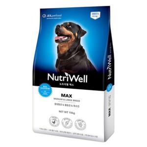 중대형견 사료 뉴트리웰 맥스 15kg WFNWAZS