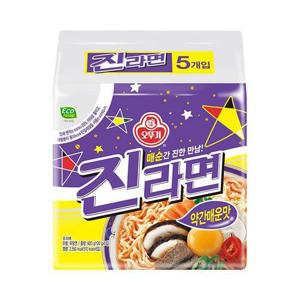 봉지라면 오뚜기 진라면 약간 매운맛 120g 40개