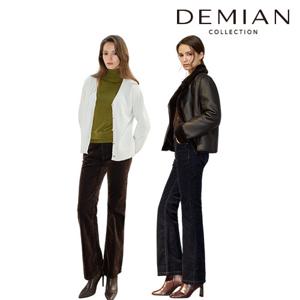 [데미안(DEMIAN)] 벨벳 글로우 세미 플레어 데님 팬츠 1종