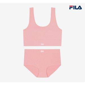 [휠라 언더웨어][휠라 공식] 심리스 컴포트핏 파우더핑크 세트(F1041FPWP)
