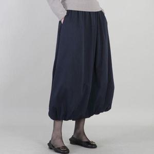 [애비뉴투지]엄마옷 셔링 항아리 밑주름 벌룬 밴딩 주머니 여성 봄 가을 치마 S11541