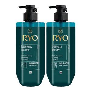 려 청아 딥클렌징 앤 쿨링 샴푸 592ml x2