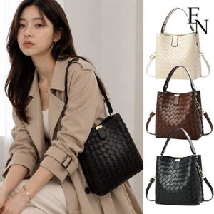 [엔비] 노블 위빙 크로스백 여자 데일리 버킷 숄더 오피스룩 사계절 가방