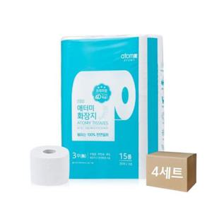 애터미 화장지 휴지 4D앰보싱 60롤(15롤x4세트)