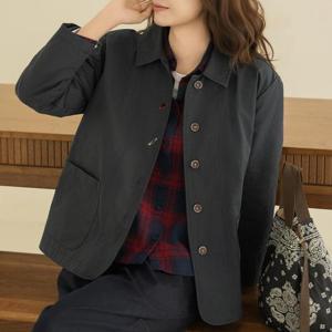 엄마옷 마담4060 [내추럴포엠]아웃포켓나일론자켓 -QJK2609004-
