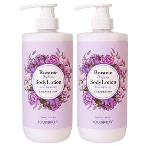 (1+1)푸드어홀릭 보타닉 퍼퓸 바디로션 라벤더 허브 800ml/향이좋은 대용량 바디밀크