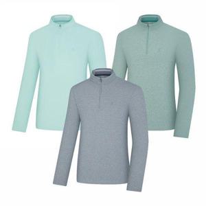 [콜핑]남성 봄 멜란지 메쉬 집업 티셔츠 메디아(남) KWT0486M