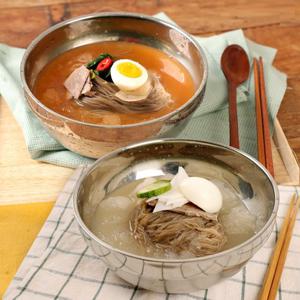 [냉면家]시원한 메밀 물냉면 10인분 (사리2kg＋사골육수350gx5봉＋열무육수350gx5봉)