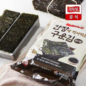 [광천김]간장에 찍어먹는 구운 파래김 120g / 대용량 식탁김 무조미 파래김