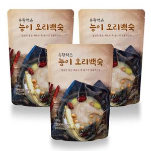 유황먹은 능이 오리백숙 3팩