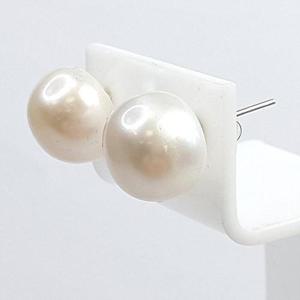 [블루케이] 라운드담수진주 원석 귀걸이240611-05
