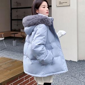 마감할인 [블랙퀸] 다운튼 후드퍼트리밍 캐주얼 패딩점퍼 blk002817