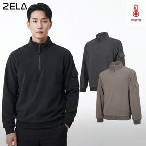 투엘라 윈터하이브 남성 폴라플리스 데일리 포켓 반집업 맨투맨 티셔츠(M6WT03)