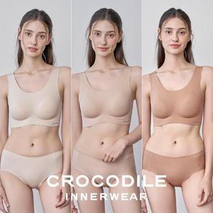 ★6종세트★[크로커다일] 소프트 나일론모달 패드일체형 U넥 브라+팬티 6종세트 CDW5O131415_T