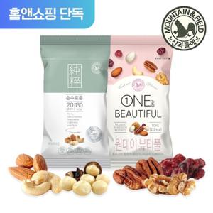 [산과들에] ★홈앤단독기획★ 하루견과 순수로운/원데이뷰티풀 각 50봉 (20gx100봉)