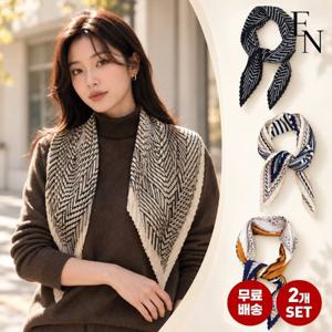 [엔비] 1+1 여성 플리츠 간절기 스카프 머플러 3종 택2