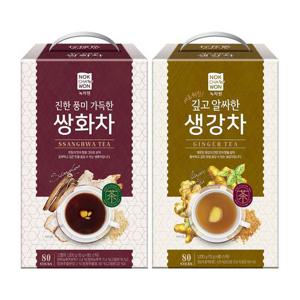 [녹차원] 생강차 80스틱+쌍화차 80스틱