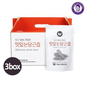 [김재식헬스푸드] 맛있는 당근즙 100ml x 30팩 (총3박스)