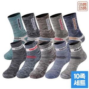 [마우나케아]마름양품 발렌티나 남성 장목/중목 등산양말 10족세트 MP2310VSM