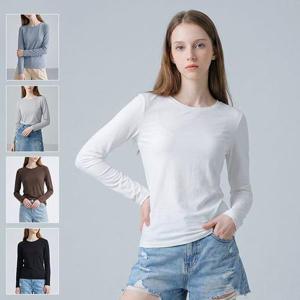 [로코엘라]마몽 데일리 코튼 모달 여성 라운드 티셔츠