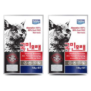 고양이 국민 모래 오리지날 장미향 7.5kg 2P 화장실