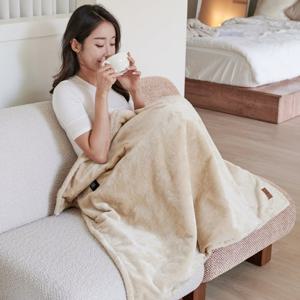[비타그램] USB 그래핀 탄소 극세사 담요 발열 캠핑 블랭킷 베이지 (VG-WT5000)