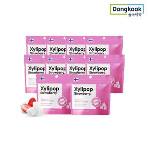 [동국제약] 자일리팝 자일리톨 캔디 딸기 30g x 10개