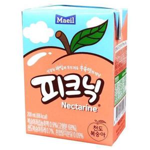 [셀러허브 식품]피크닉 천도복숭아 200ml x 72팩