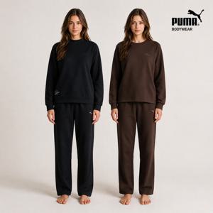 [적립10%][푸마]26FW 여성  코튼 블렌디드 셋업 2세트(블랙+브라운)