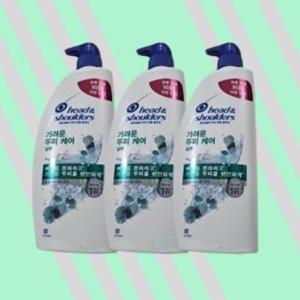 [셀러허브_뷰티]헤드앤숄더 가려운 두피케어 샴푸 850ml 3개  두피 약산성 비듬 정수리냄새 초등학생 청..