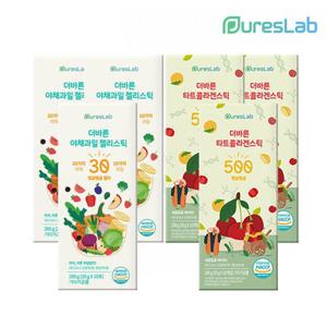 퓨어스랩 야채과일 타트콜라겐 젤리스틱 3박스(총30포) 2종 택1