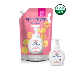 아이깨끗해 레몬 리필 1.8L x 1개 + 레몬 490ml 공용기 x 1개