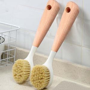 우드 브러쉬 찌든때 주방 욕실 키친 야채 채소 설거지 세척 솔 무쇠팬 와플팬 운동화 세탁 L410